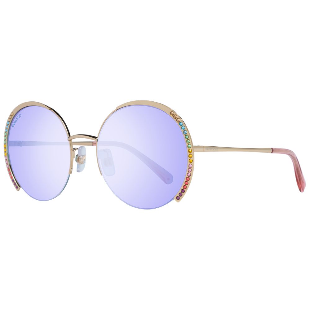 Swarovski Gold Metal Sunglasses