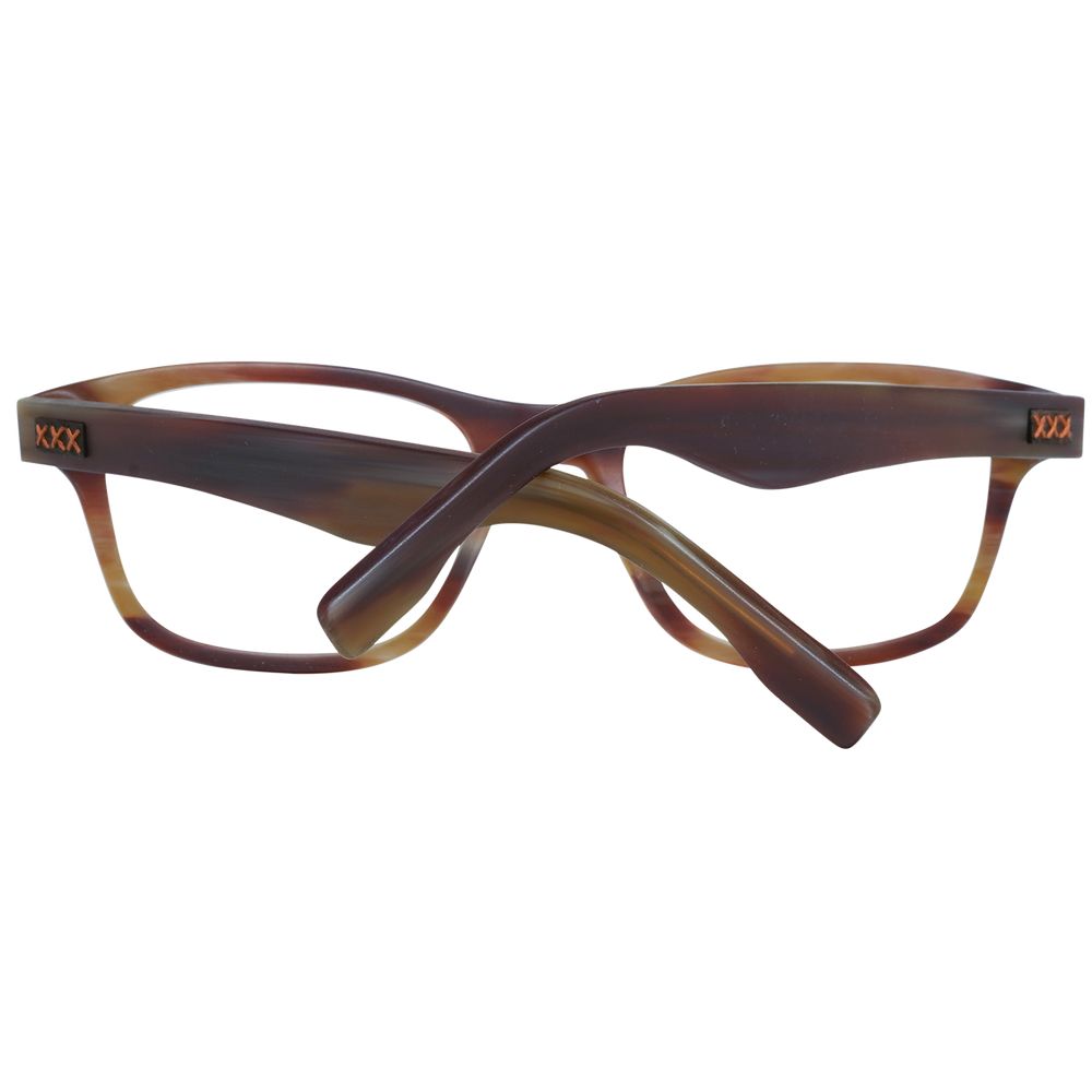 Ermenegildo Zegna Brown Plastic Glasses (Frames)