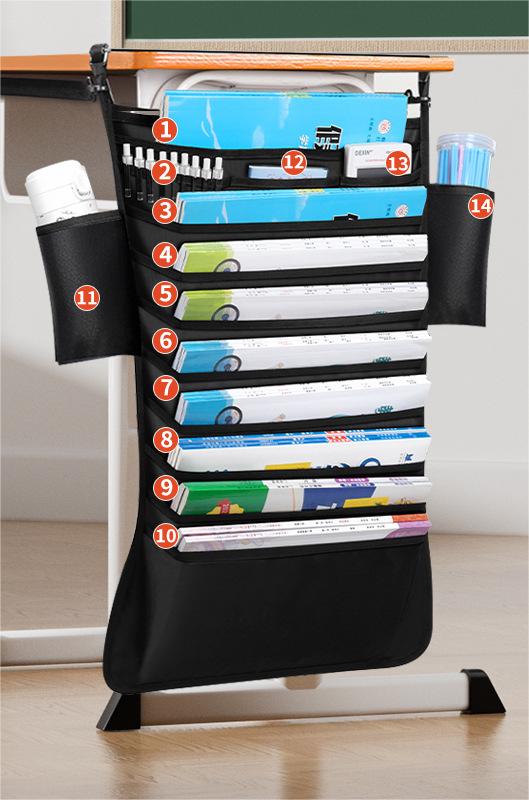 Desk Side Book Storage Bag for Students