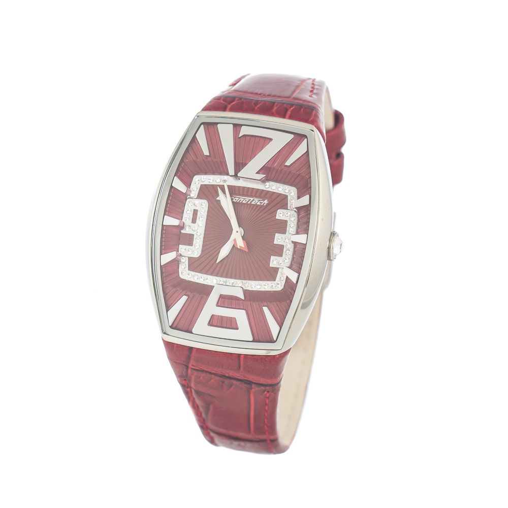 Chronotech Multicolor Leather Dress Watch