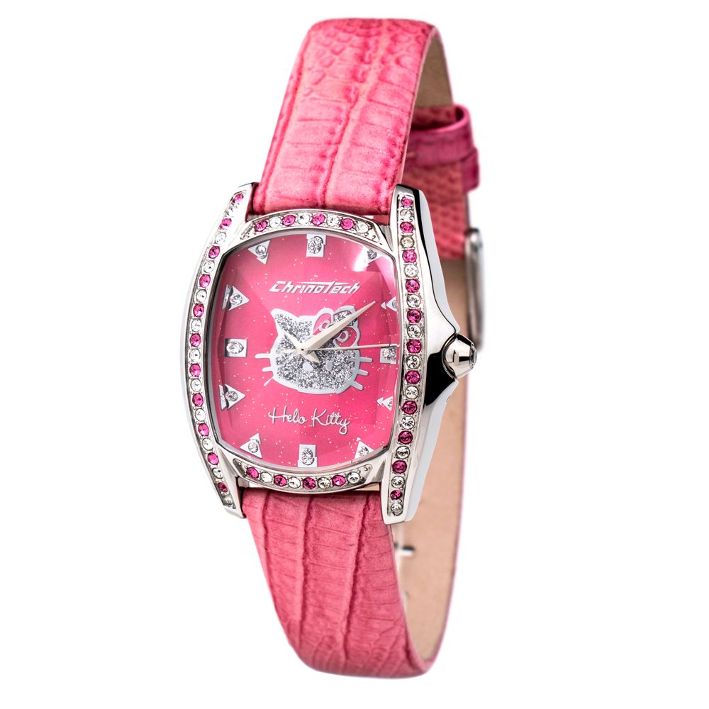 Chronotech Multicolor Leather Dress Watch