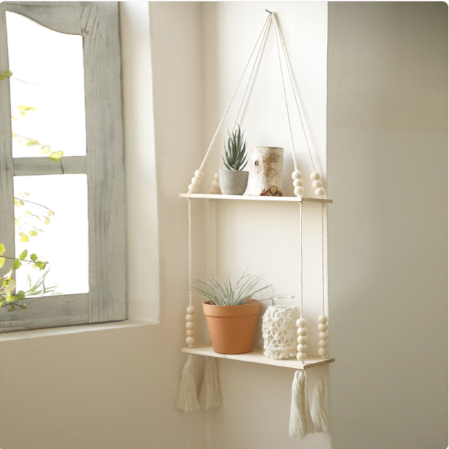 Wooden Bead Hanging Organizer