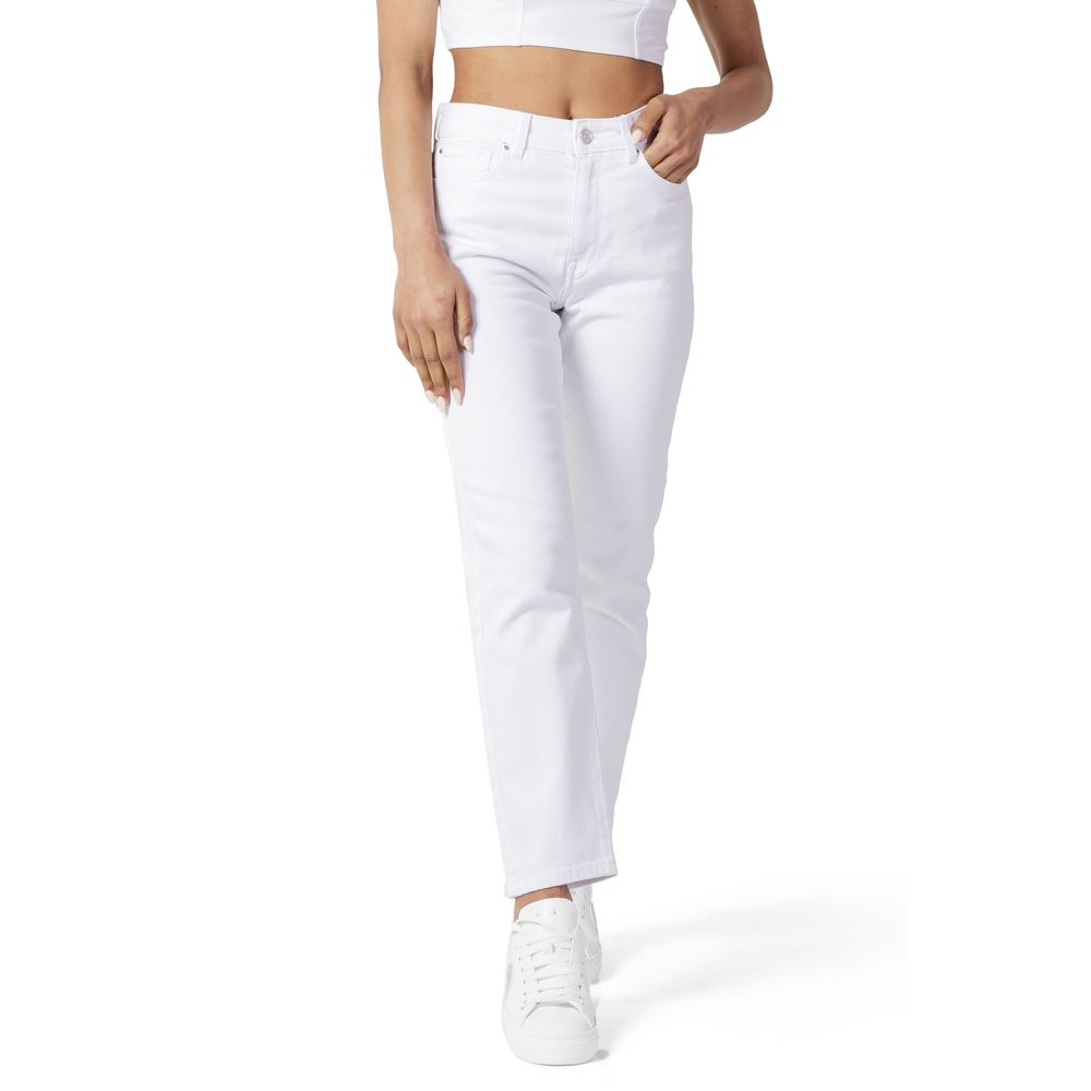 Only White Cotton Mom Jeans