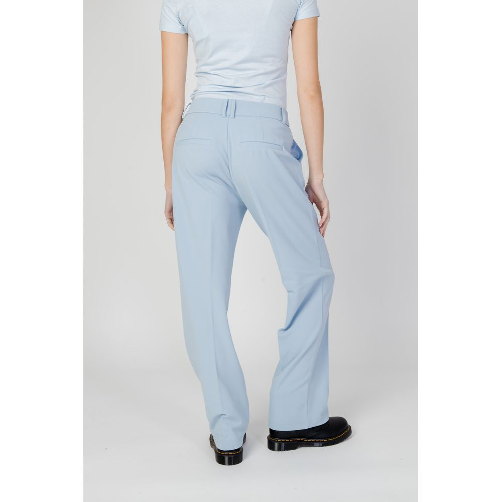Only Blue Polyester Casual Pants