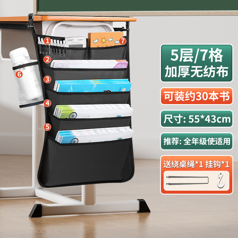 Desk Side Book Storage Bag for Students