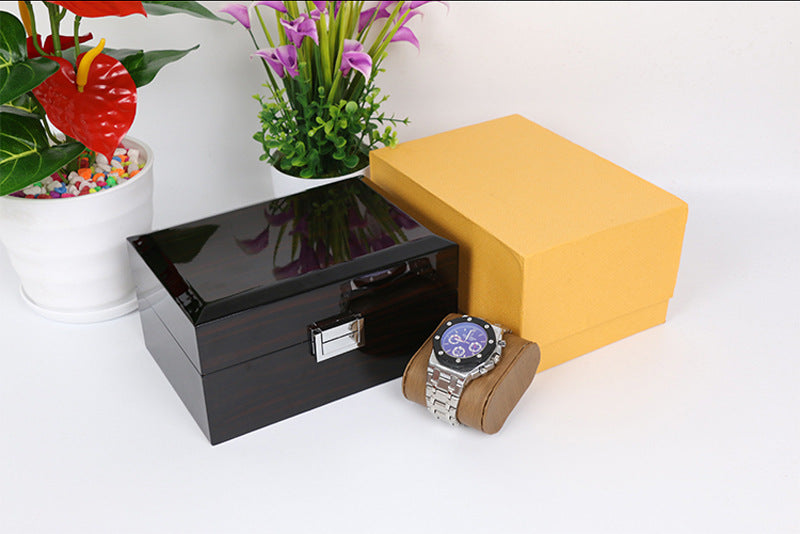 High-End Wooden Watch Box with Custom Gift Packaging