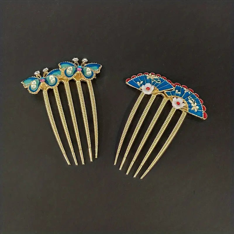 Elegant Butterfly Hair Comb - Women's Hair Accessory