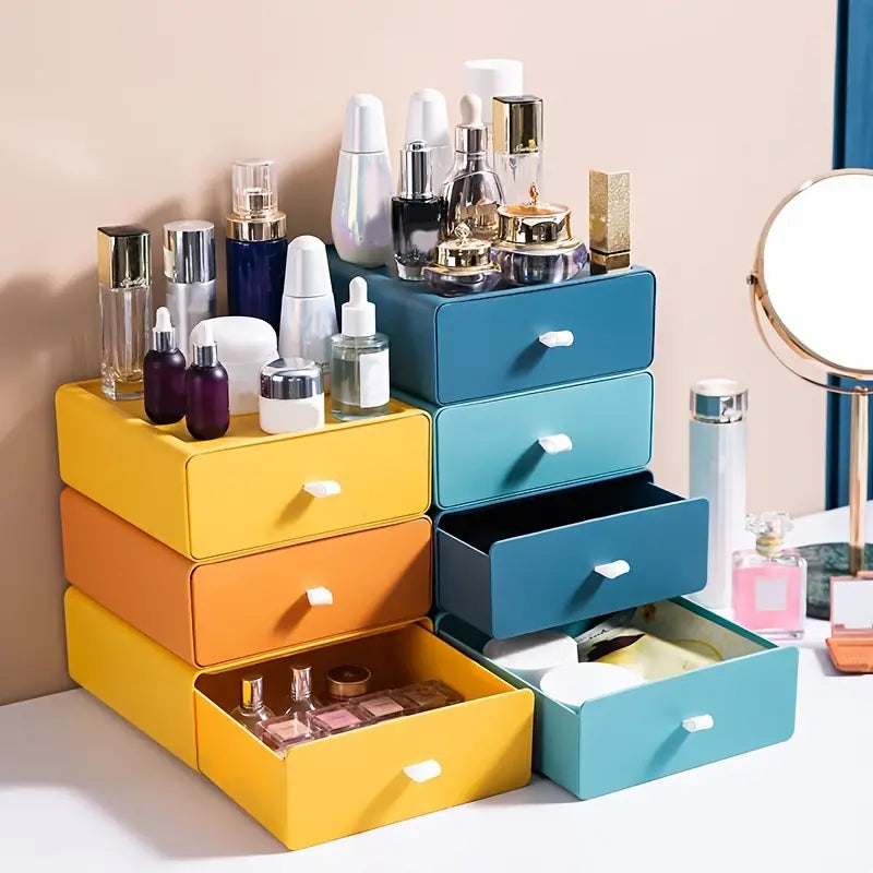 Stackable Plastic Drawer Organizer for Home & Office