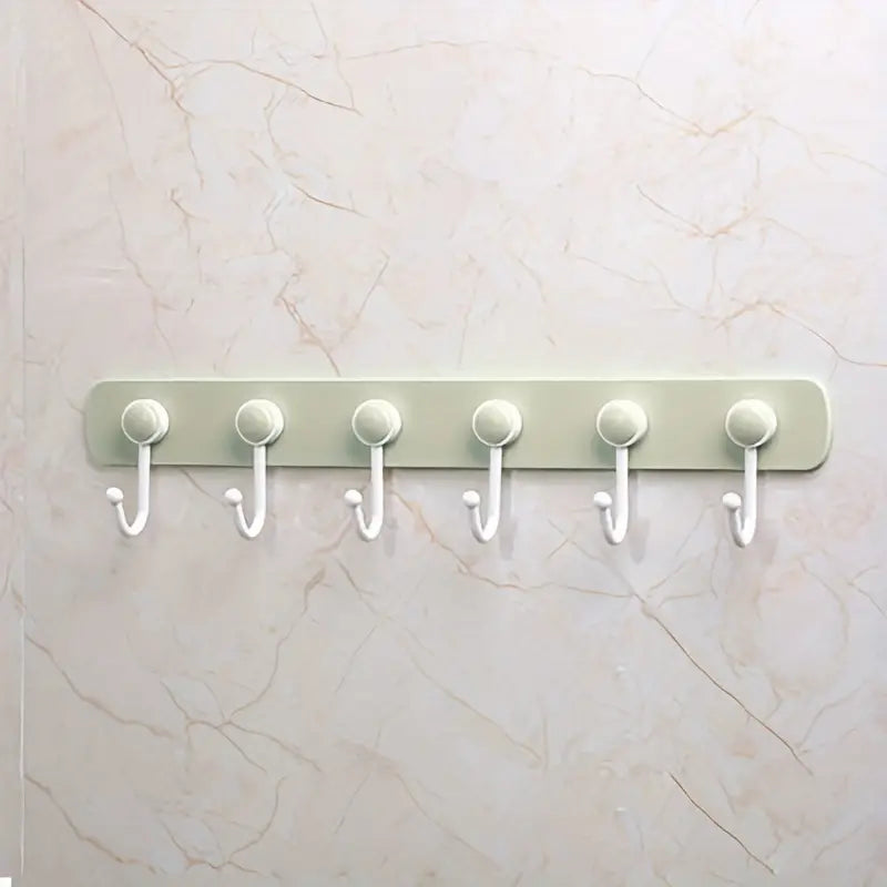 360° Rotating Kitchen Storage Rack with 6 Hooks
