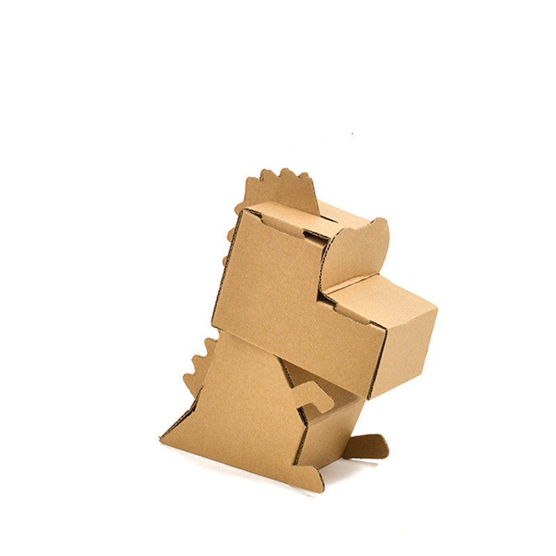 DIY Cardboard House Model for Kids - Craft & Color
