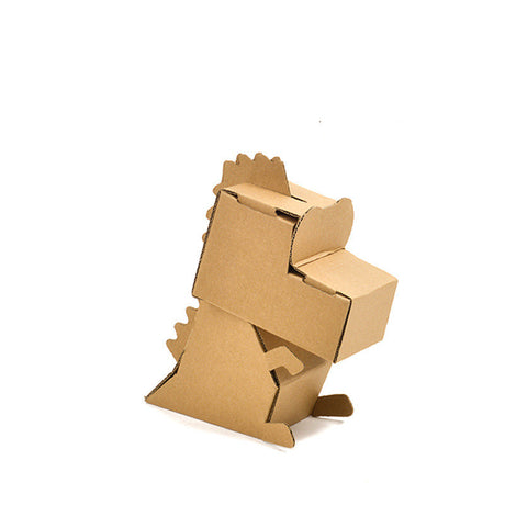 DIY Cardboard House Model for Kids - Craft & Color