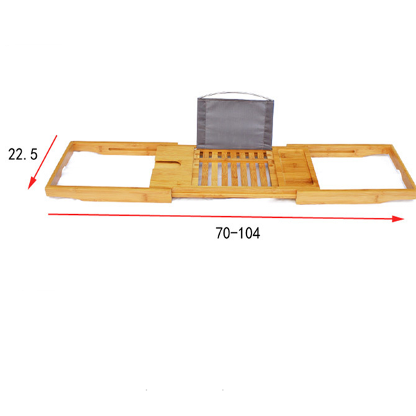 Bamboo Bathtub Rack and Bathroom Storage Box