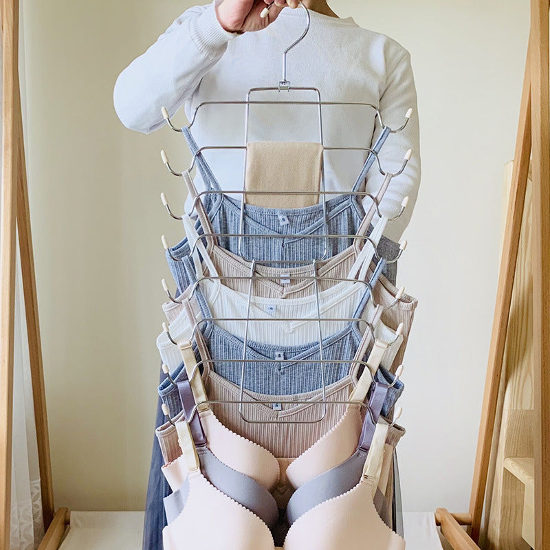 Multifunctional Foldable Clothing Hanger for Storage