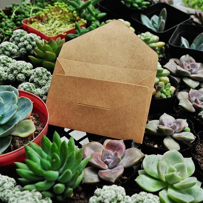 Vintage Style Small Craft Paper Envelopes for Storage