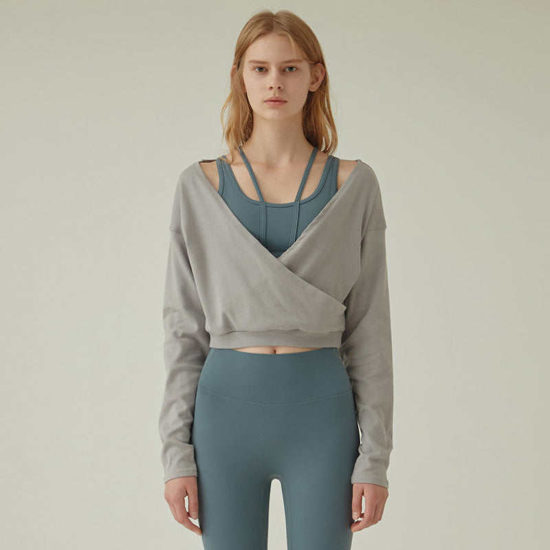 Long Sleeve Yoga Fitness Sweater Top