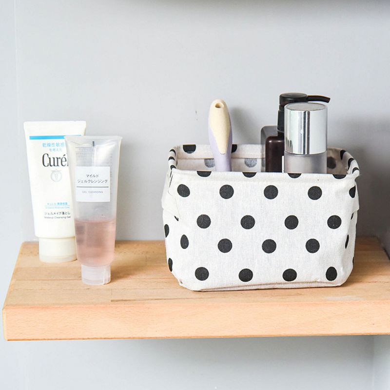 Desktop Storage Basket with Handle for Toys and Stationery