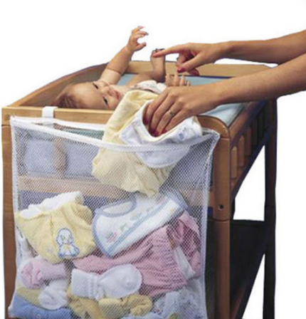 Multi-Purpose Baby Laundry Storage Bag with Mesh Design