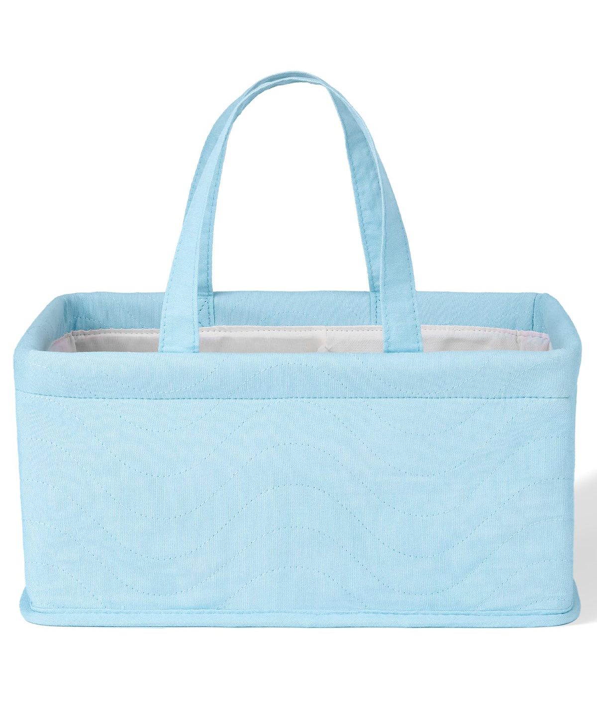 Mr. Pen- Baby Diaper Caddy Organizer Blue Quilted Fabric Diaper Organizer Car Diaper Caddy Baby Caddy Organizer Portable Diaper Caddy Diaper Organizer for Changing Table