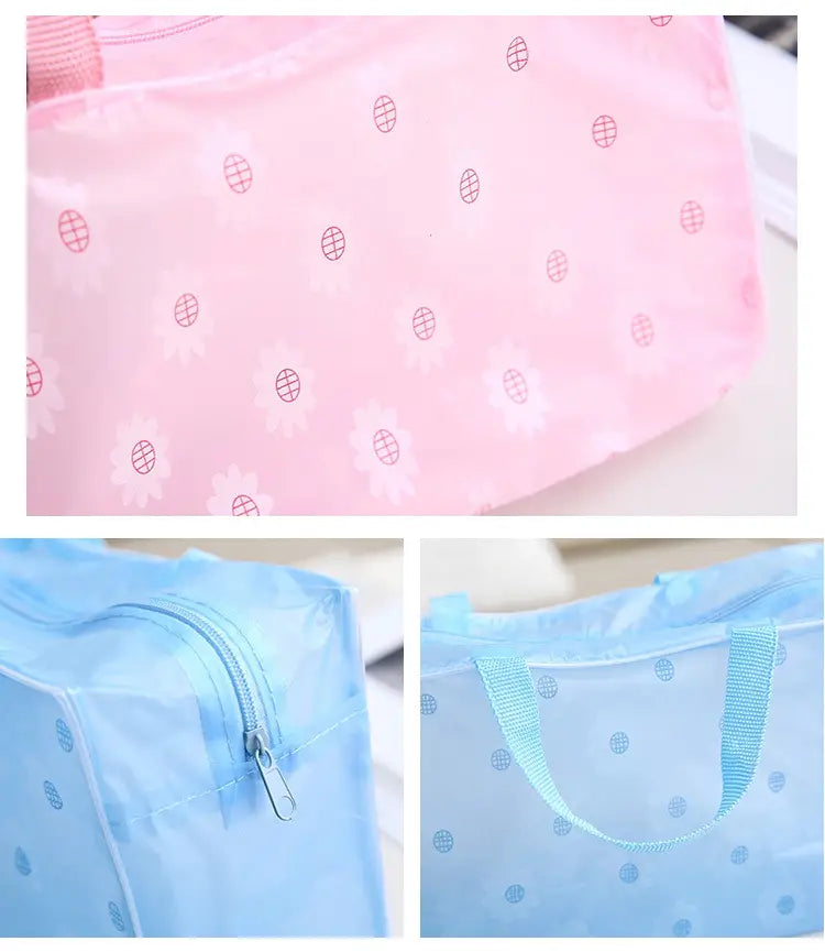 Portable Waterproof Flower Toiletry Bag Organizer