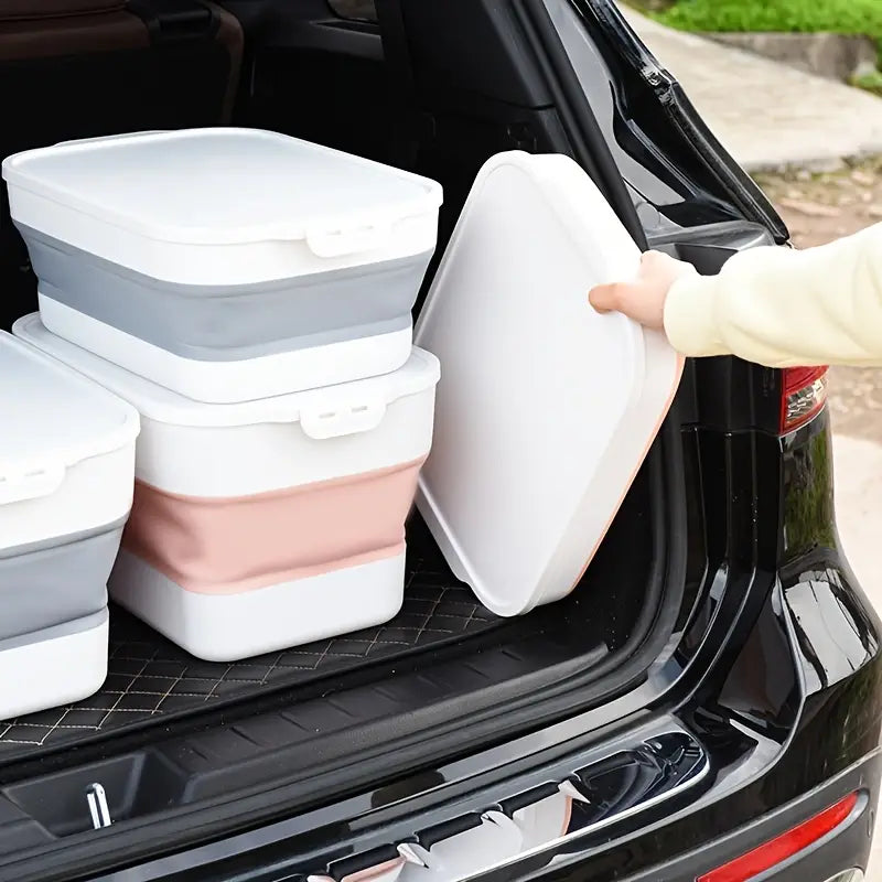 Large Capacity Folding Plastic Car Storage Box