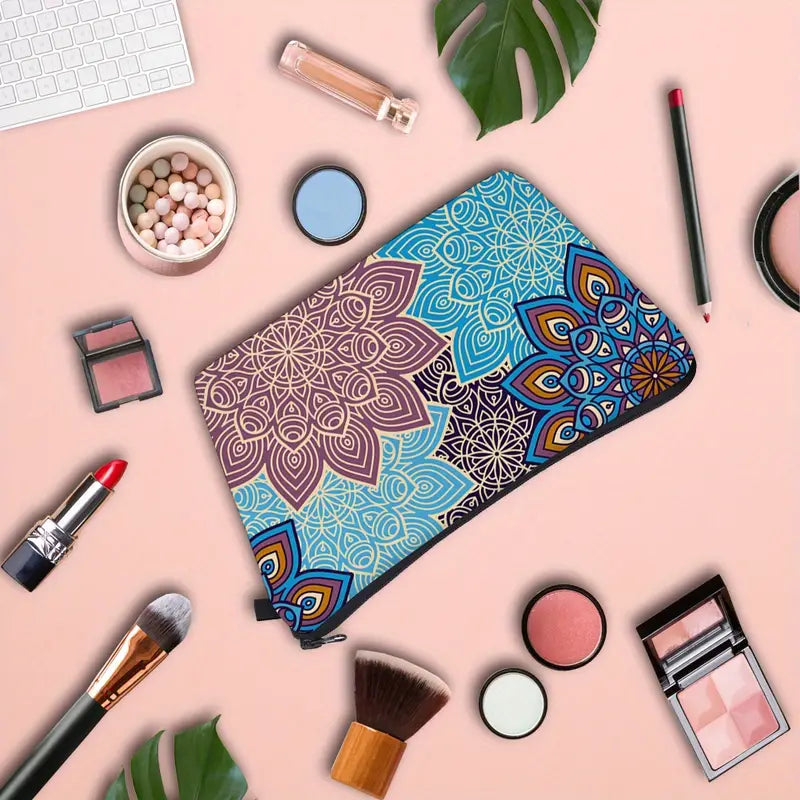 Mandala Pattern Waterproof Travel Toiletries Organizer Bag