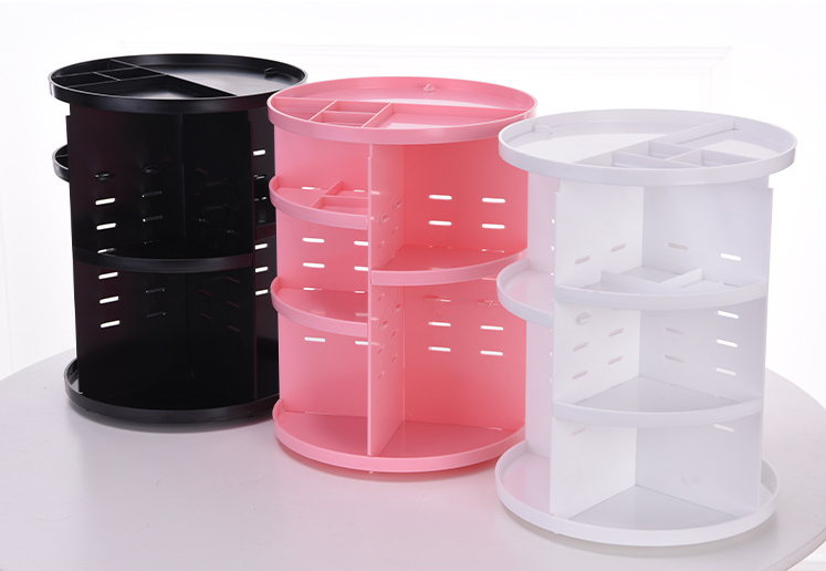 Rotating Makeup Organizer Box for Cosmetics Storage