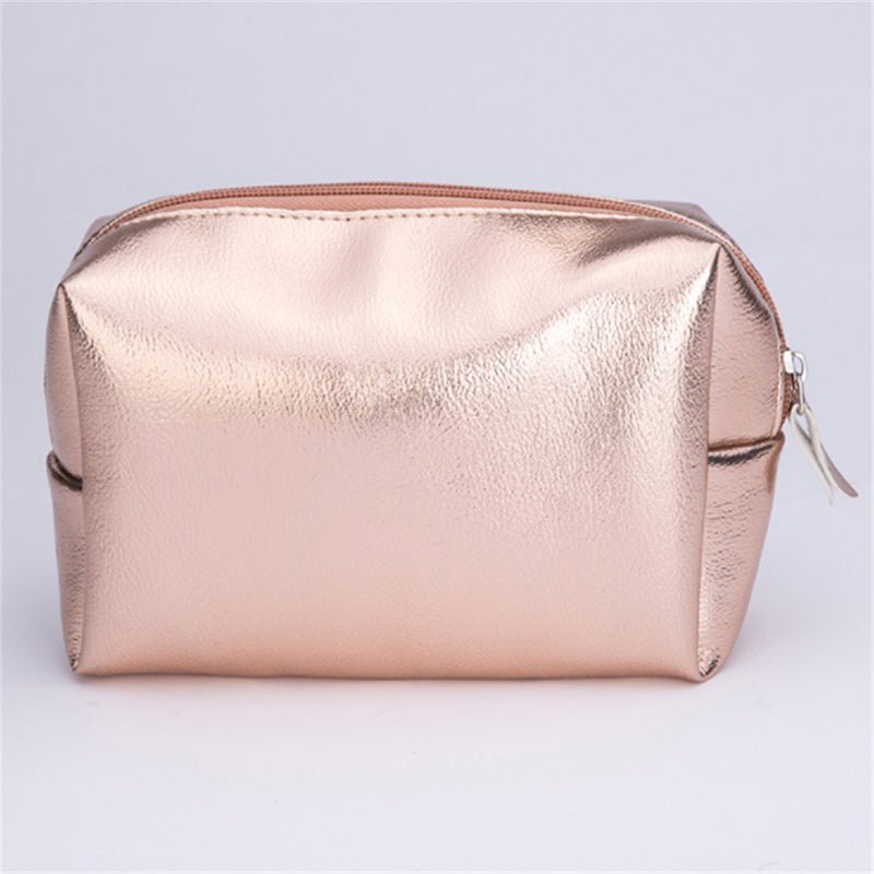 Pink Gold Women’s Makeup Organizer Cosmetic Bag