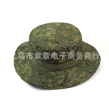 Camouflage Outdoor Round Brim Hat for Hiking