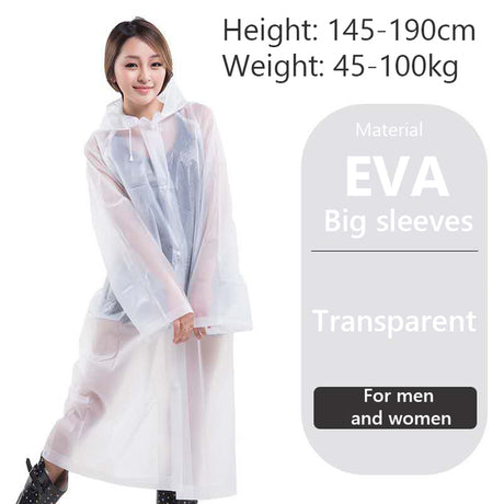 Thick Waterproof Hooded Raincoat for Outdoor Hiking