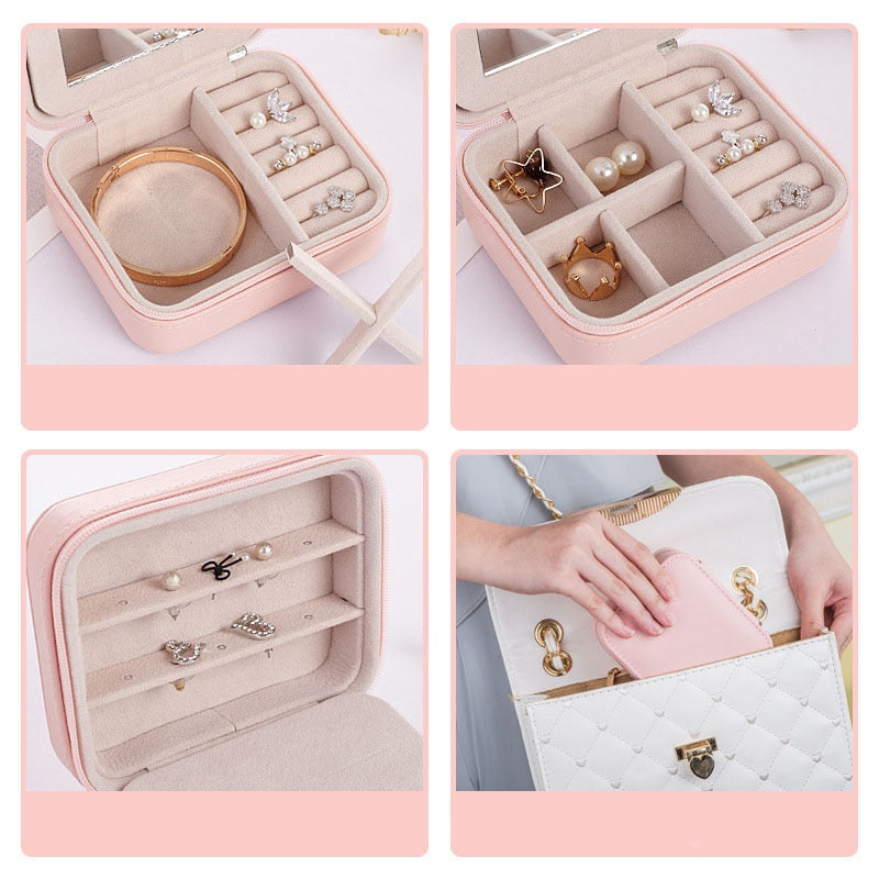 Travel Portable Jewelry Box for Earrings and Accessories