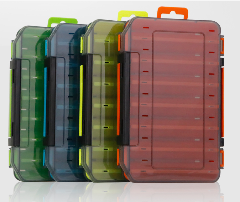 Dual-Sided Fishing Tackle Box