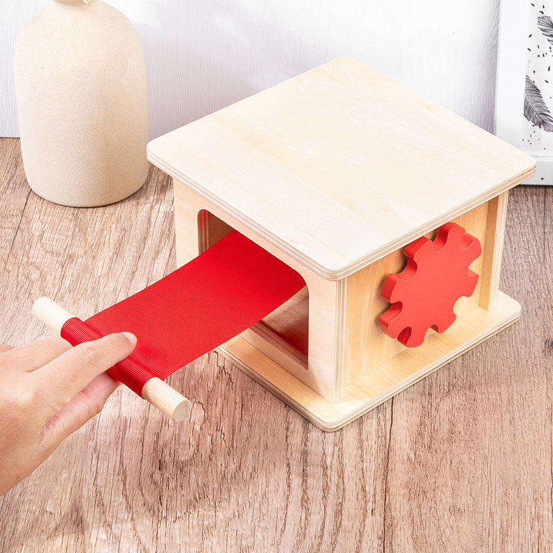 Montessori Wooden Drawer Box for Educational Toys