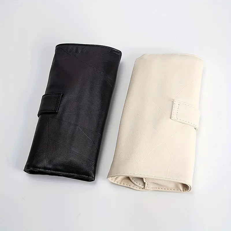 PU Leather Makeup Brush Storage Bag for 12/18 Brushes