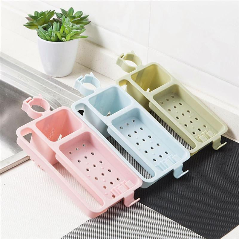 Sink Drainage Storage Rack with Sponge Organizer