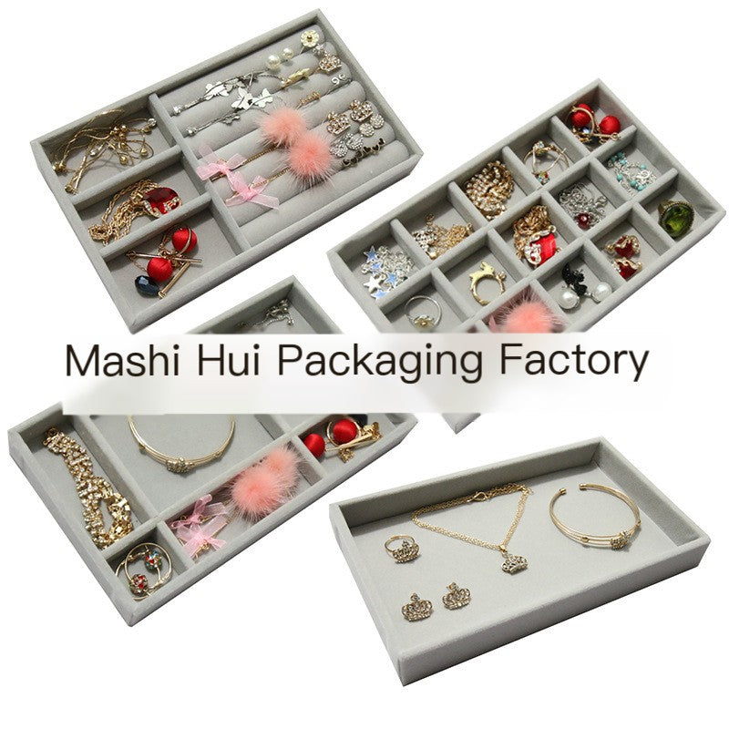 Velvet Jewelry Organizer Set for Earrings and Rings