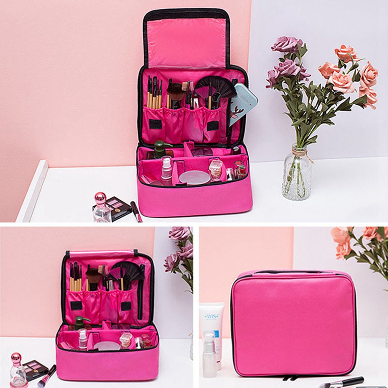 Large Capacity Portable Makeup Organizer Bag for Travel