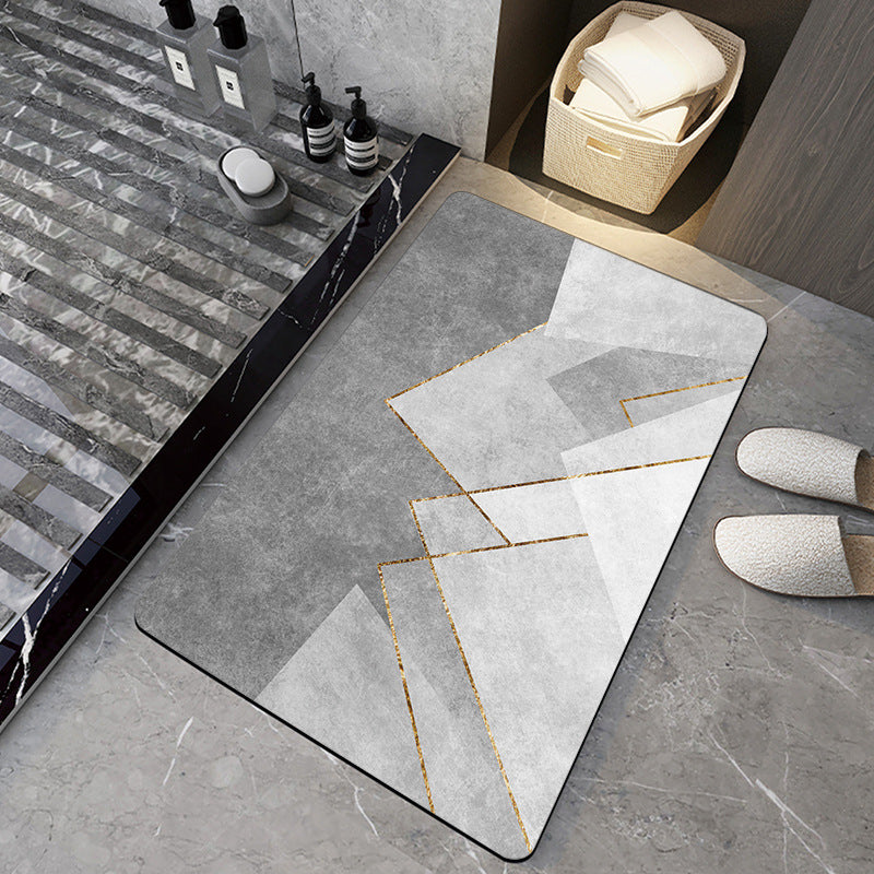 Bathroom Silicone Diatomaceous Water Absorbent Mat