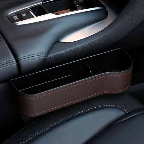Car Seat Gap Storage Box with Cup Holder and Organizer
