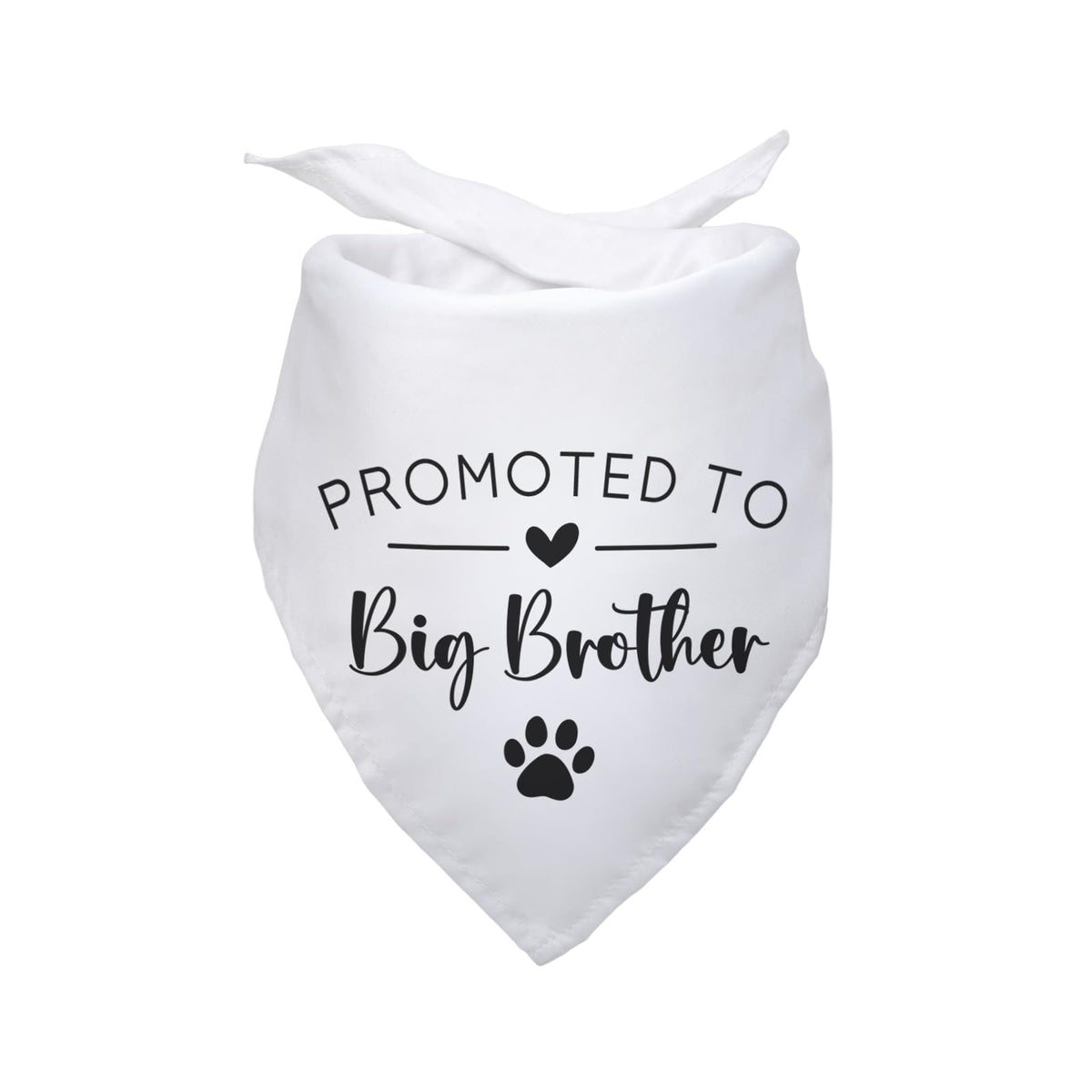 Promoted to Big Brother White Pet Dog Bandanas Triangle Scarf Bandanas Bibs Birthday Party Props Gender Revealing Photo Props Accessories for Pet Dog Lovers Gifts