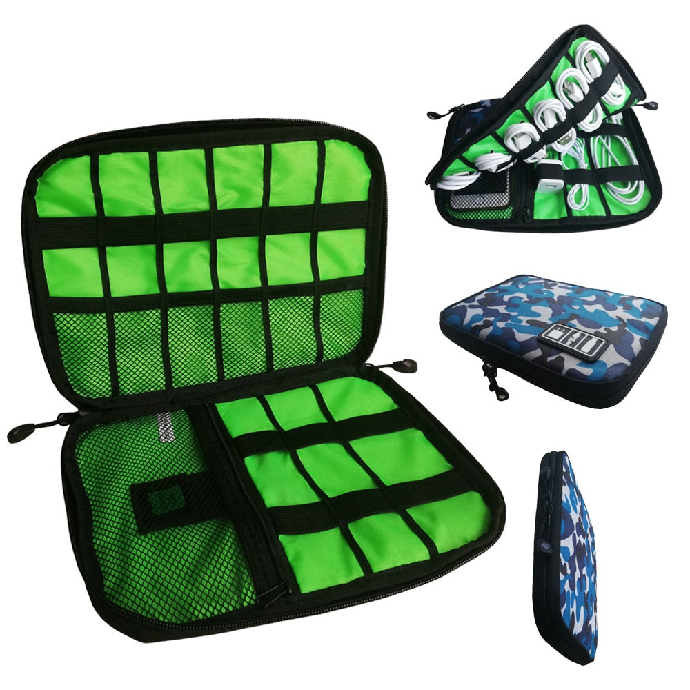 USB Cable Organizer Travel Bag for Digital Accessories