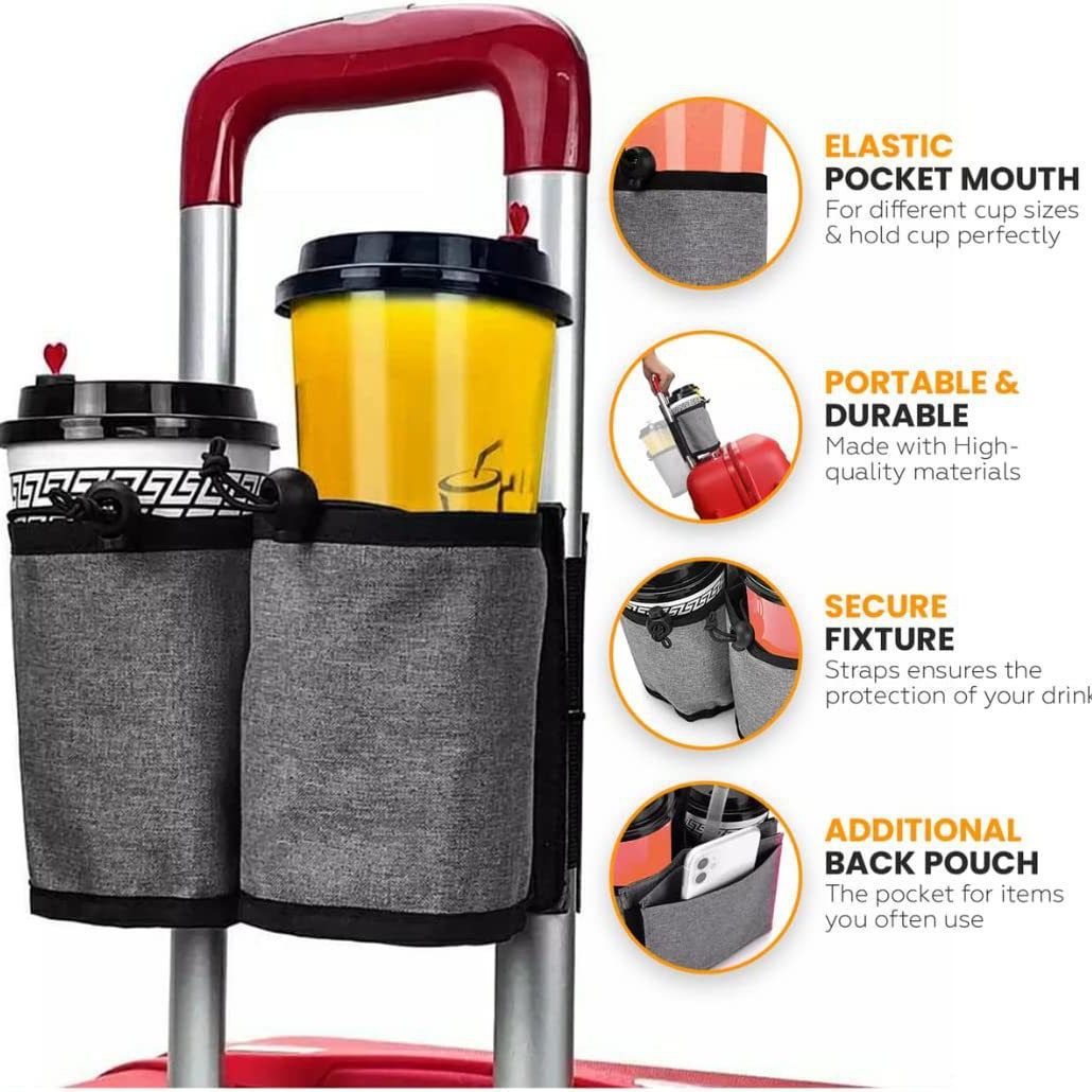 Travel Handle Storage Bag for Drinks and Accessories