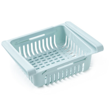 Telescopic Refrigerator Storage Basket for Freshness