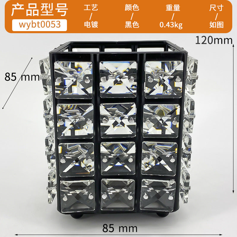 European Crystal Makeup Brush Holder and Organizer