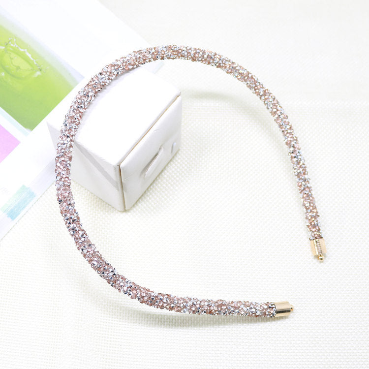 Sparkling Rhinestone Thin Headband Hair Accessory