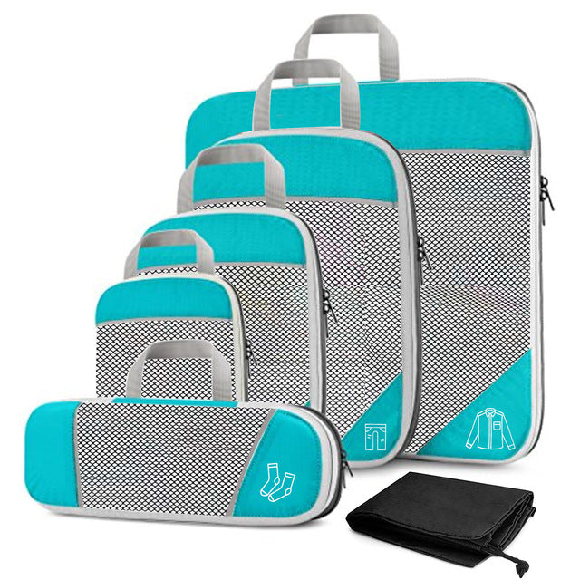 Lightweight Travel Storage Organizer Set with Shoe Bag