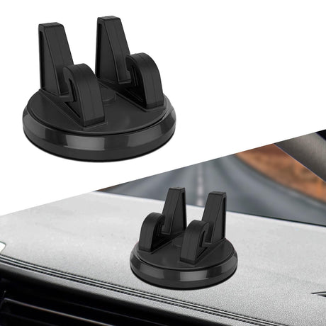 Nowkont Pack-1 Car Dashboard Navigation Bracket 360 Degree Rotating Waterproof Vehicle Cell Phone Holder Universal Automotive Phone Fixing Device Accessories for Truck SUV Car (Black)