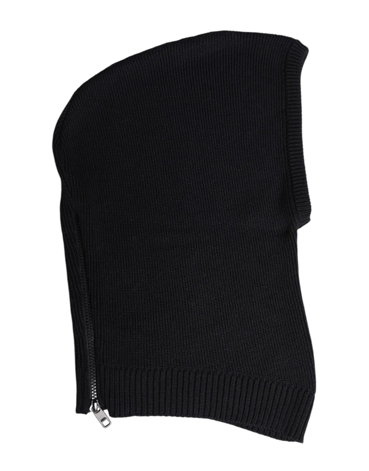Dolce & Gabbana Black Wool Whole Head Wrap Balaclava Hat