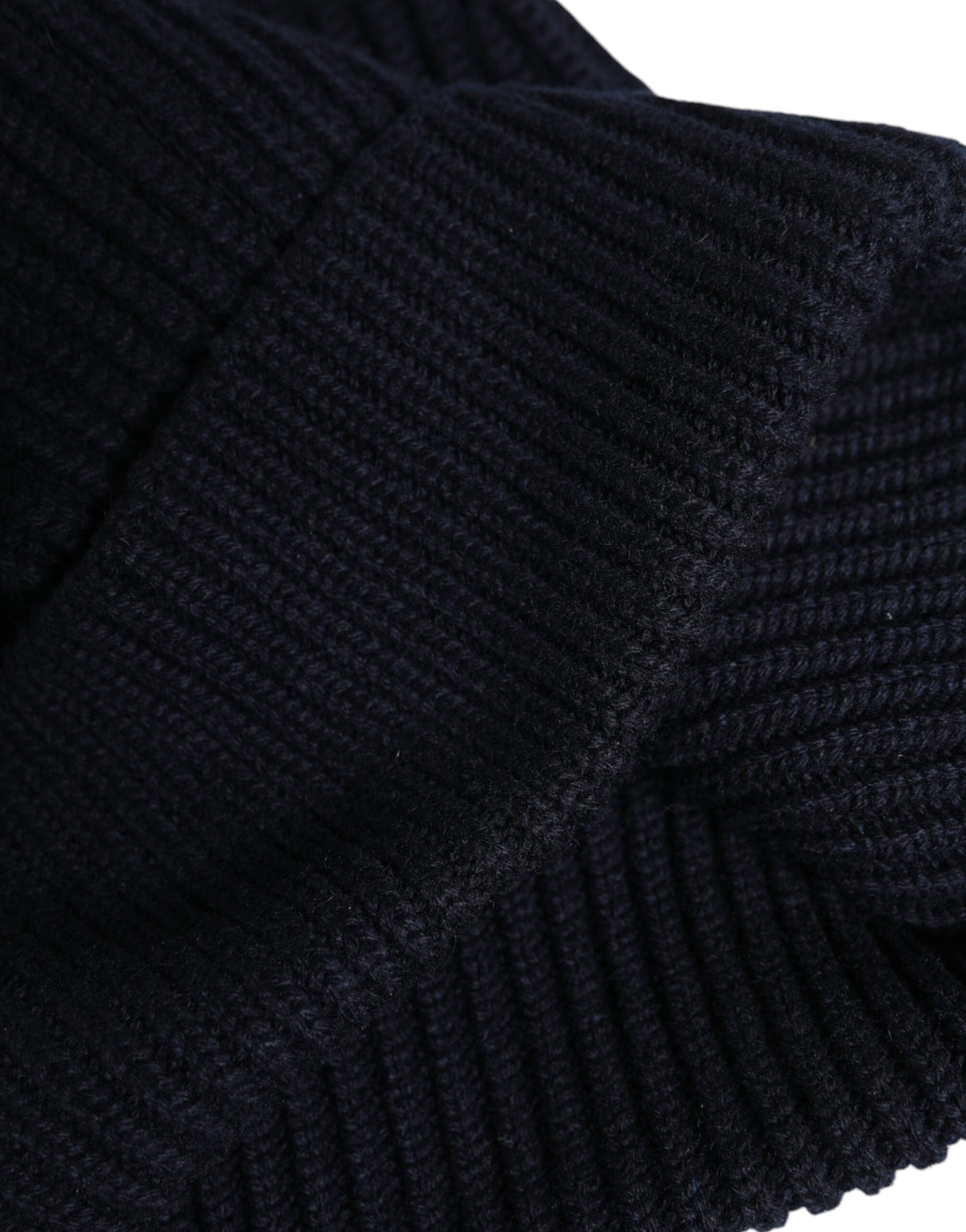 Dolce & Gabbana Blue Cashmere Knitted Winter Beanie Hat