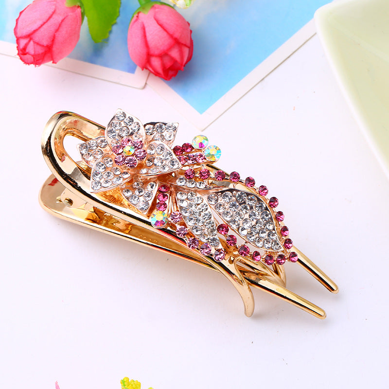 Alloy Diamond Hairpin - Fashionable Luxury Hair Accessory
