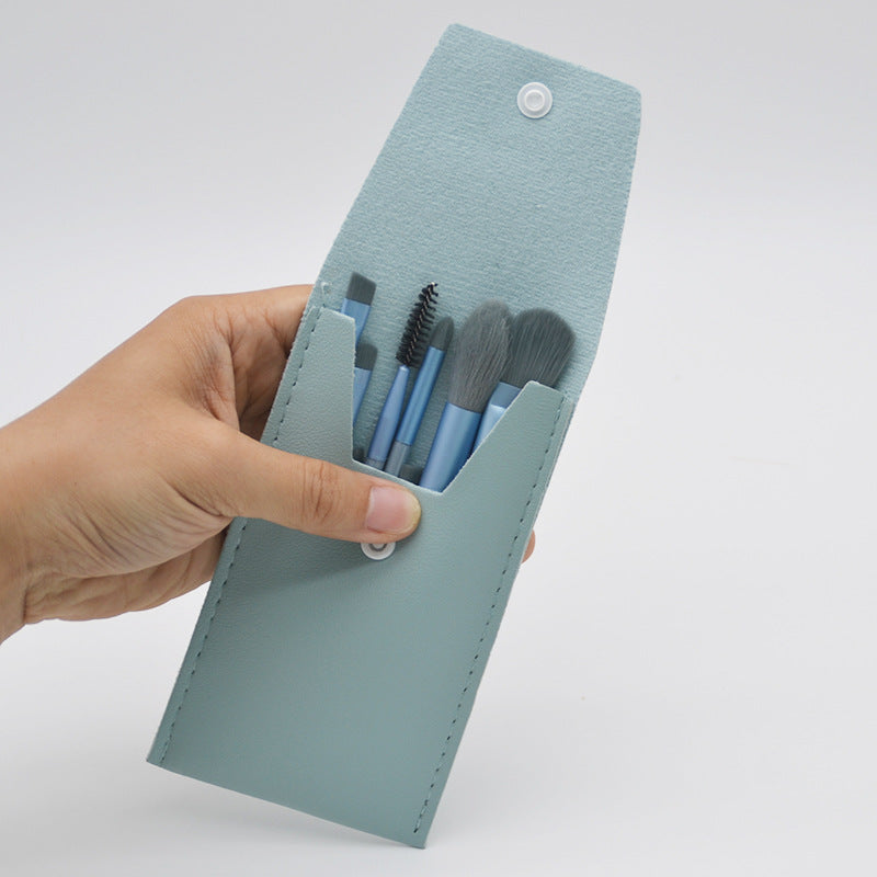 Mini 8-Piece Makeup Brush Set with Soft Matte Finish